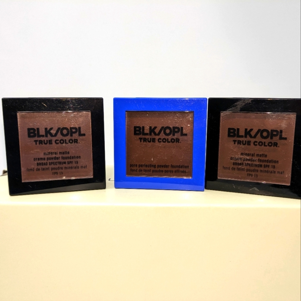 Black Opal (BLK/OPL) True Color Mineral Matte Foundation 740 Ebony Brown 3 Pack